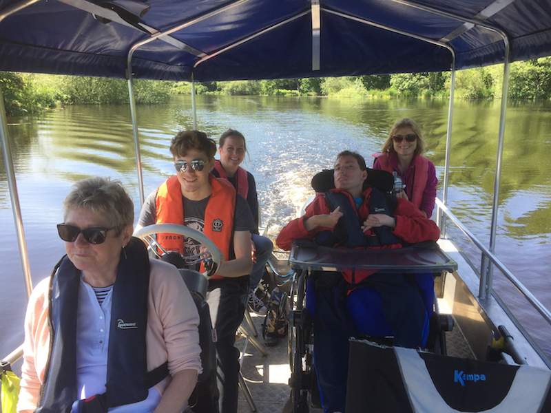 Tees Wheelyboats crew members, trained volunteers in life jackets
